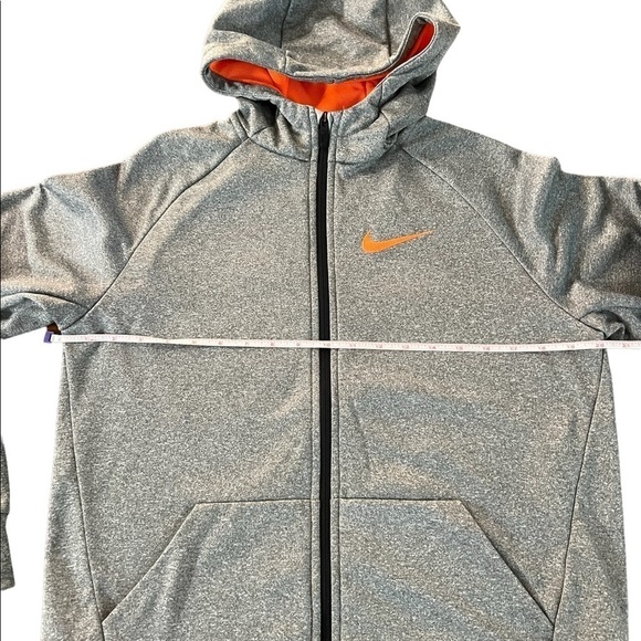 NIKE GRAY LIGHTWEIGHT DRI-FIT HOODED ZIPPERED JACKET SIZE YOUTH XL - Picture 3 of 11